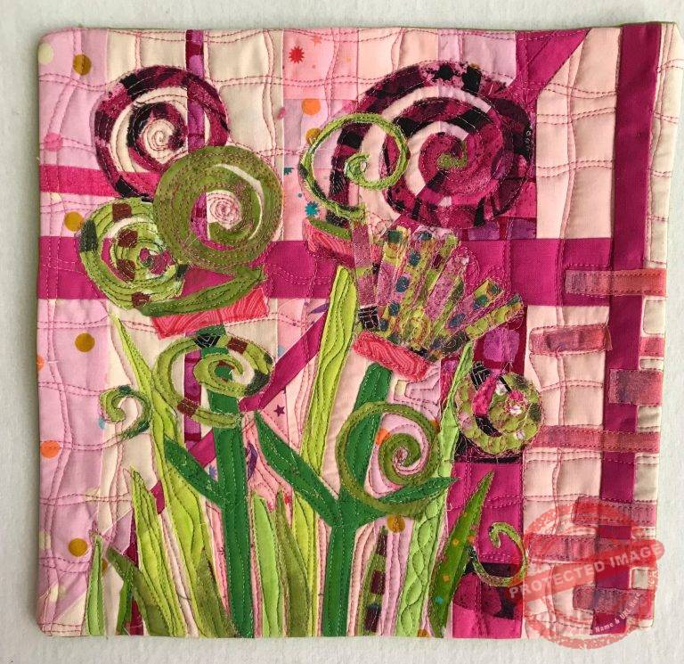 Pink and Green Colour Study